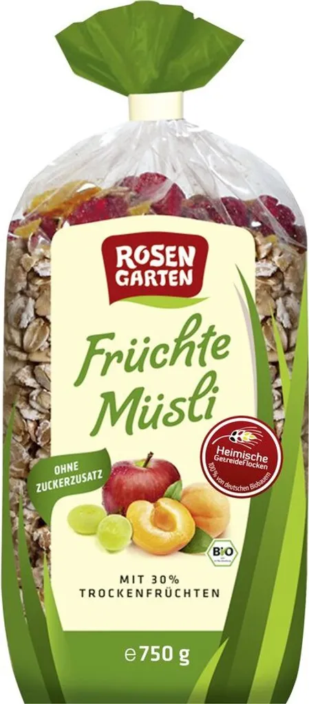 Rosengarten Naturkost Rosengarten Muesli Fruits 750g