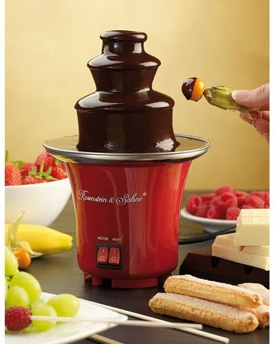 ROSENSTEIN & SOHNE Rosenstein & Söhne Chocolate fountain: mini chocolate fountain (chocolate fondue)