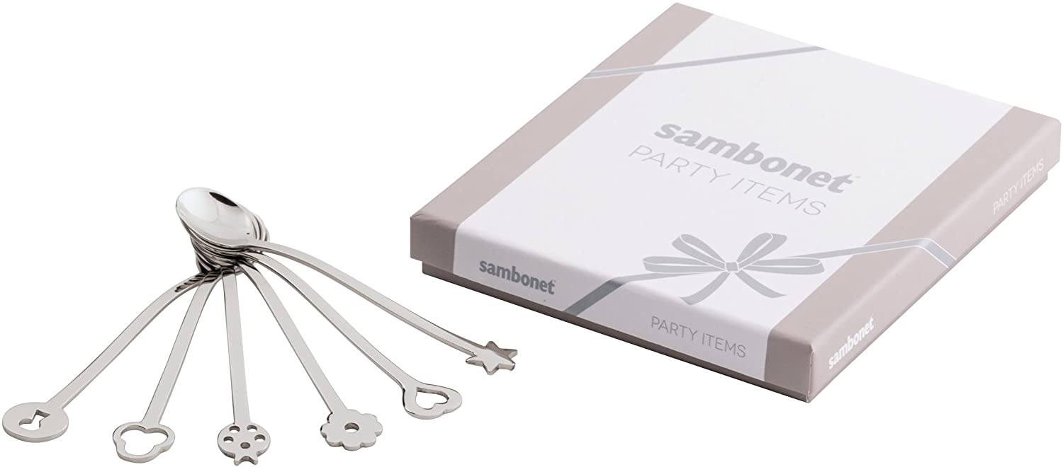 Rosenthal Sambonet Sambonet Spoon 52550C51 Set of 6 Stainless Steel Soup Spoons