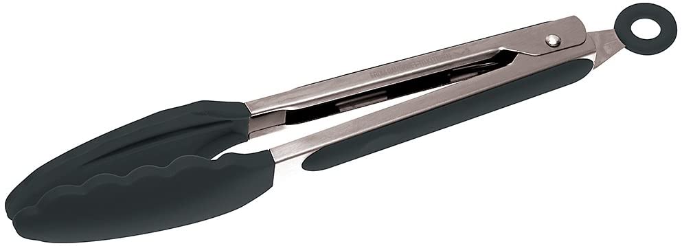 Rosenthal Sambonet Barbecue Tongs, Cooking Tongs, Roasting Tongs, Kitchen Tongs, Stainless Steel/Silicone, Grey, 23 cm