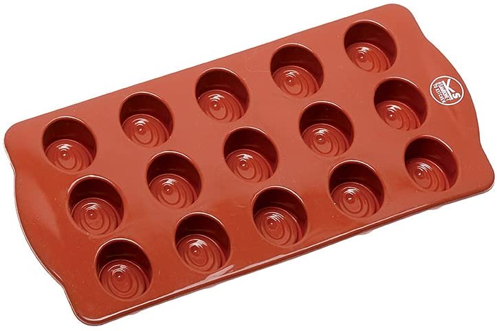 Rosenthal Sambonet Chocolate Mould Chocolate Mould 15 x Ellipse Silicone Red 21 x 10.5 cm