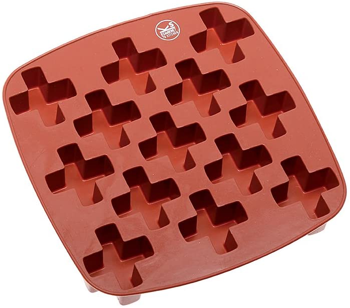 Rosenthal sambonet Ice Cube Tray Ice Cream Shape for 13XKREUZ – Silicone – Red – 18 x 18 cm