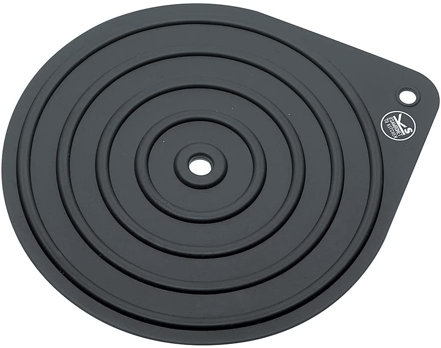 Rosenthal Sambonet Pot Holder Trivet Silicone Grey 19.3 x 16.5 cm