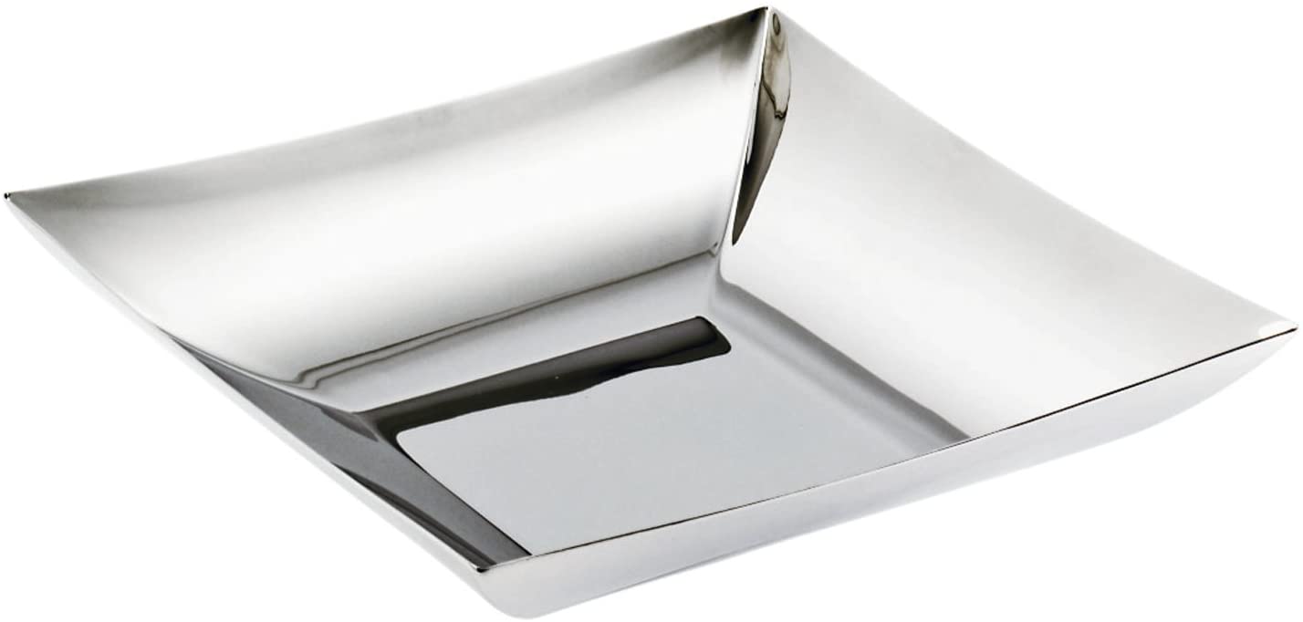 Rosenthal Sambonet Fruit Bowl Square Linea Q Stainless Steel 18/10 24 x 24 cm
