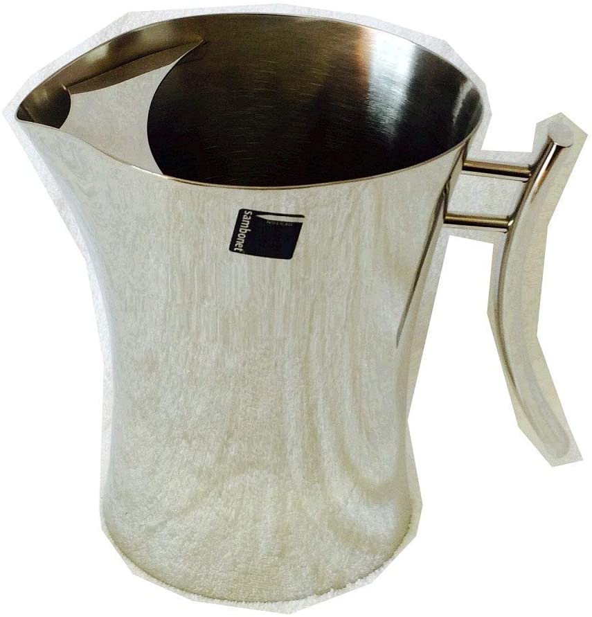 Rosenthal Sambonet Rosenthal – sambonet – Water Pitcher with Ice Lip/Bamboo/Stainless Steel 18/10, 10 x 10 cm, 1.6 l