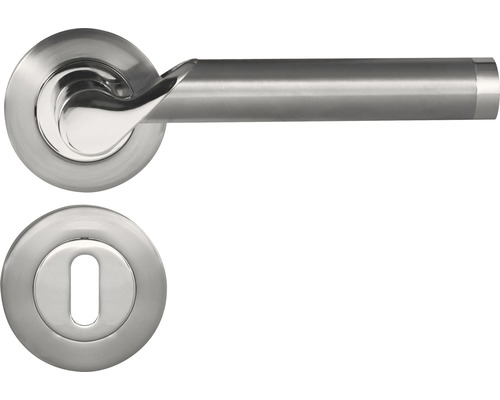 Pertura Rosette set BB Einar stainless steel bicolor