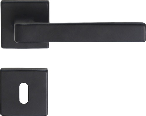 Alpertec Rosette set BB Miami Square aluminum matt black