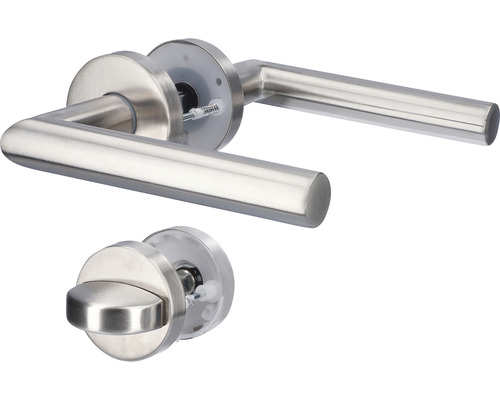 Alpertec Rosette set Moscow II toilet stainless steel right/left