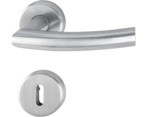 Rosette set OB Hoppe 11563047 Narvik E1430ZP/17KV/17KVS brushed stainless steel