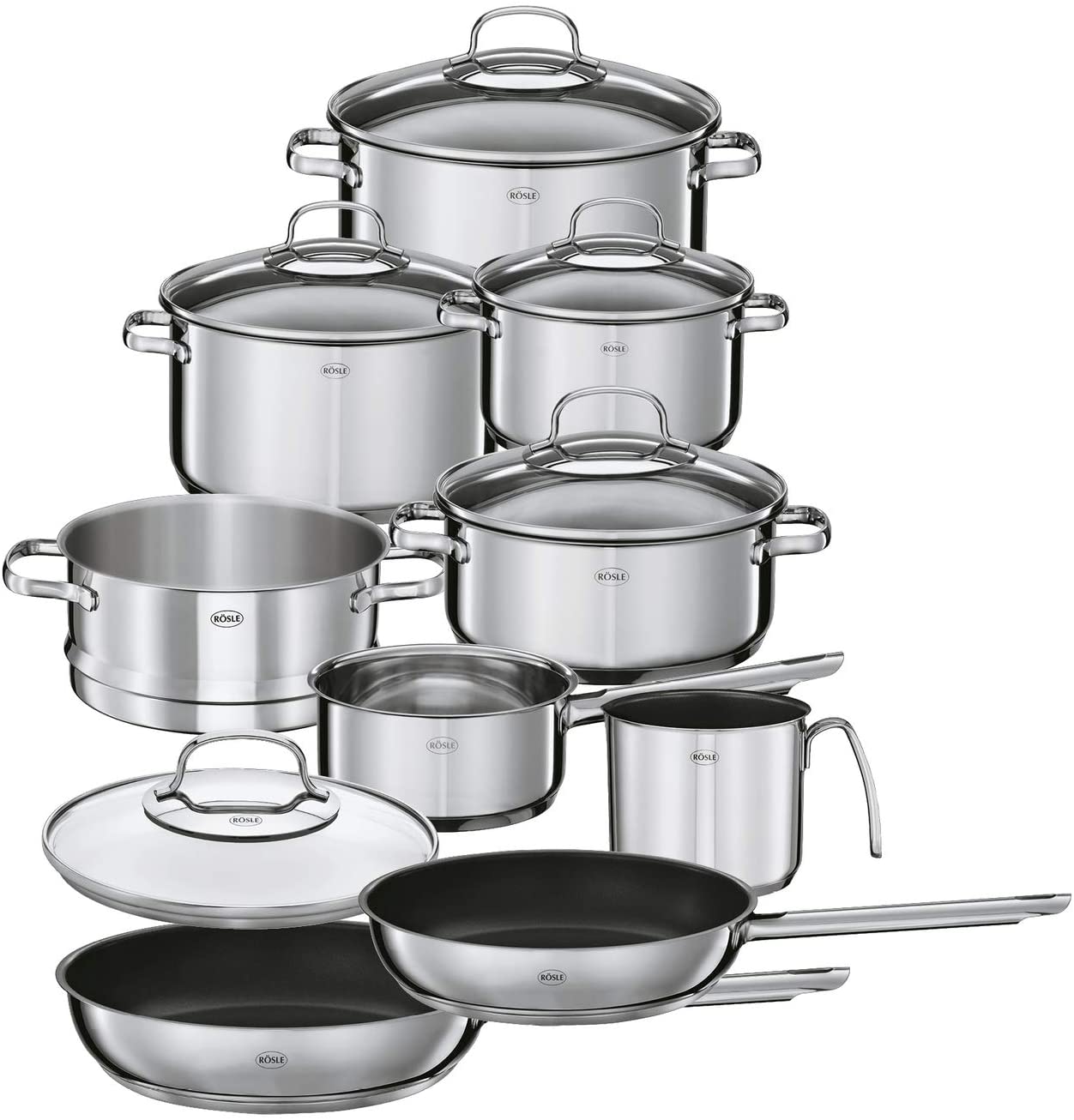 Rasle Rösle 13120 Elegance 14–Piece Saucepan Set