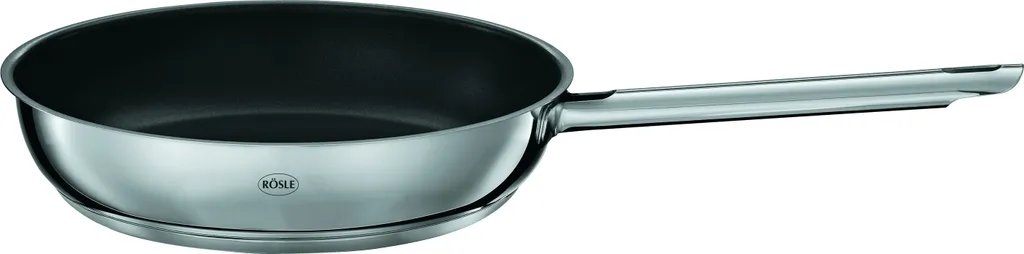 Rasle RÖSLE ELEGANCE frying pan Ø 24 cm, stainless steel 18/10, universal pan with ProPlex non-stick coating, dishwasher, oven and induction safe