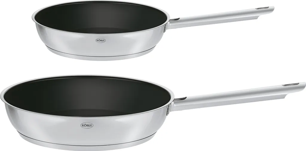 Rasle RÖSLE ELEGANCE 2-piece frying pan set, Ø 20/28 cm, with ProPlex non-stick coating, dishwasher, oven and induction safe