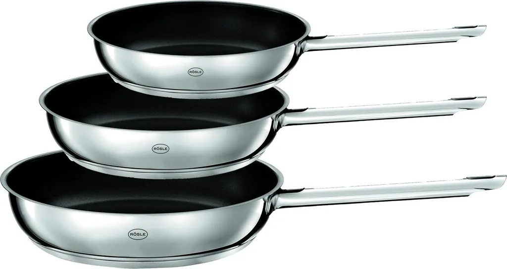 Rasle RÖSLE PUREELEMENTS 3-piece frying pan set, Ø 20, 24, 28 cm, ProCeraPlus ceramic