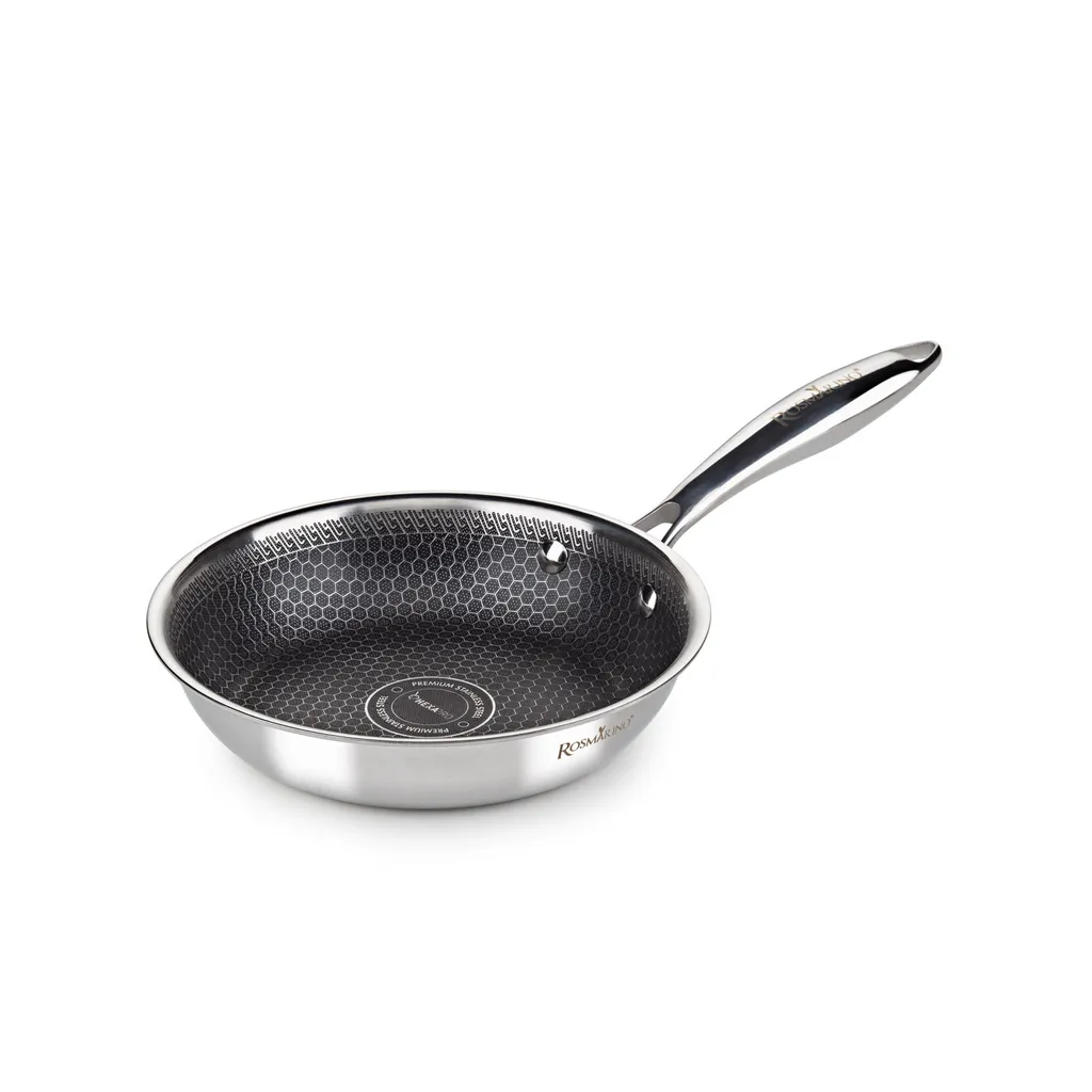 Rosmarino Rosmarino HexaPRO Frying Pan - Pans - Induction Frying Pan - Pan - Frying Pans - 20 cm Frying Pan - Stainless Steel Frying Pan - Suitable for all heat sources