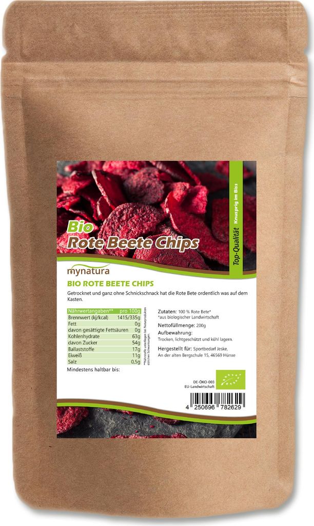 My natura Beetroot chips – natural root vegetable with intense flavor and versatile use 0.2kg 200g