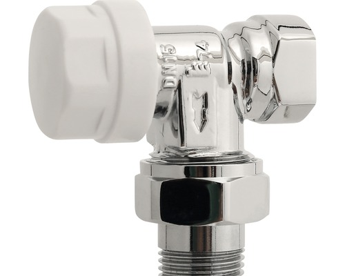 ROTHEIGNER thermostatic valve base, corner shape, pre-adjustable 1/2 inch chrome