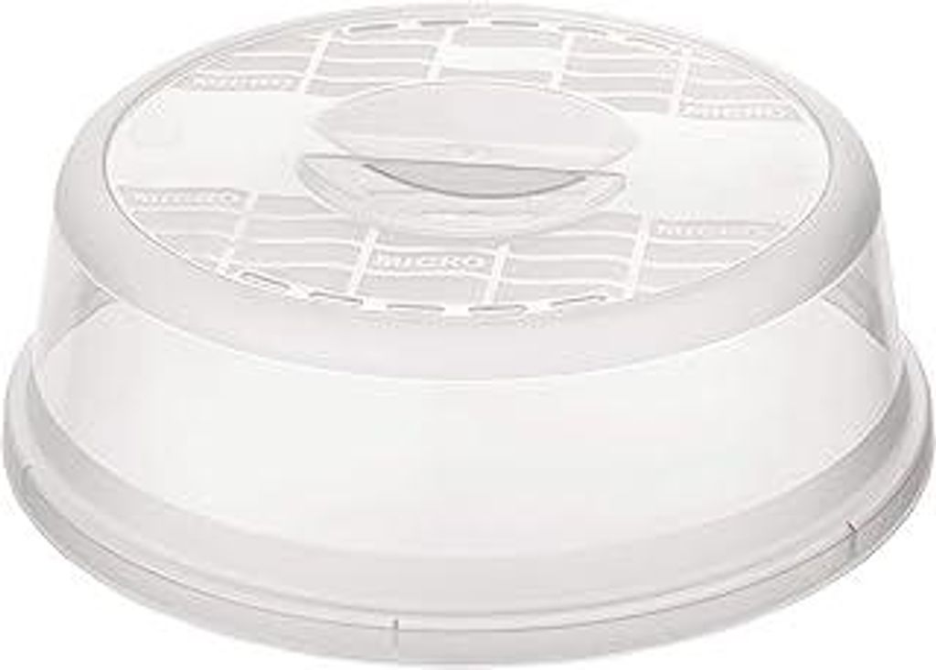 Akhan Rotho Basic microwave cover, plastic (PP) BPA-free, transparent, (26.5 x 26.5 x 6.5 cm)