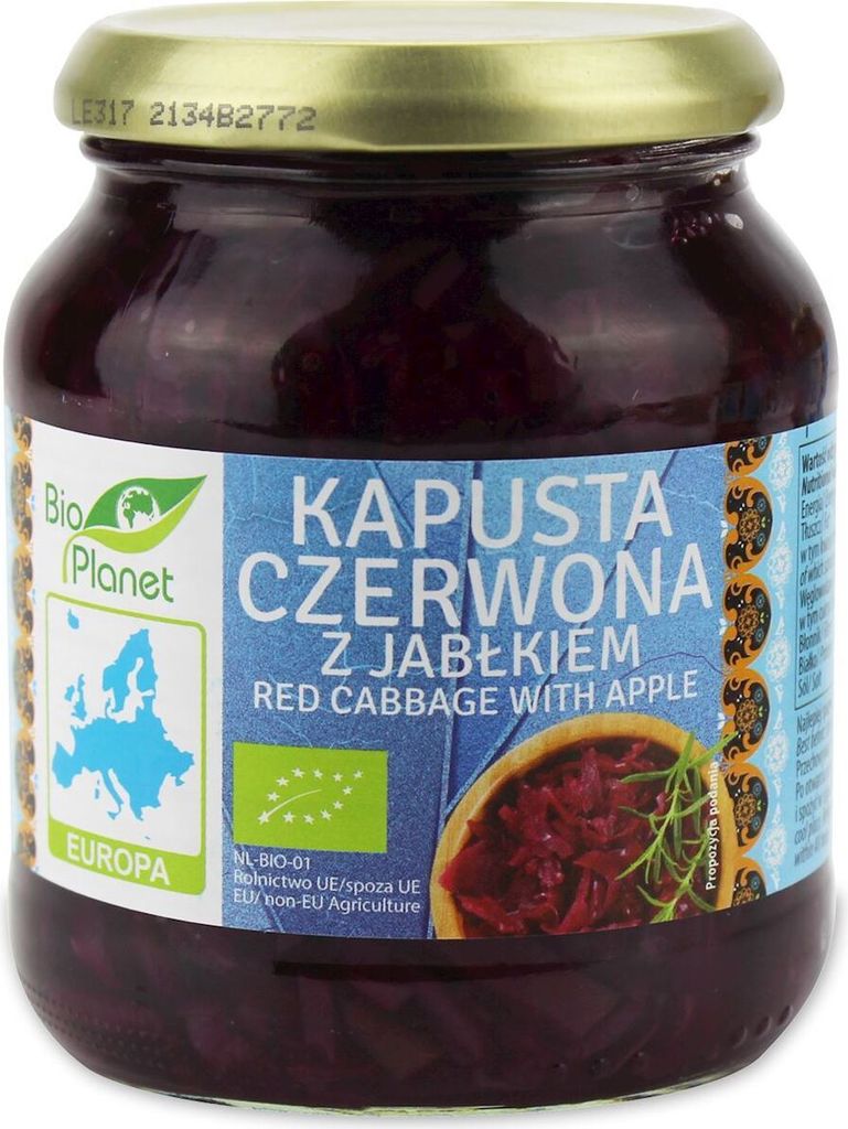 Biogo Red Cabbage with Apple 340 g -Planet