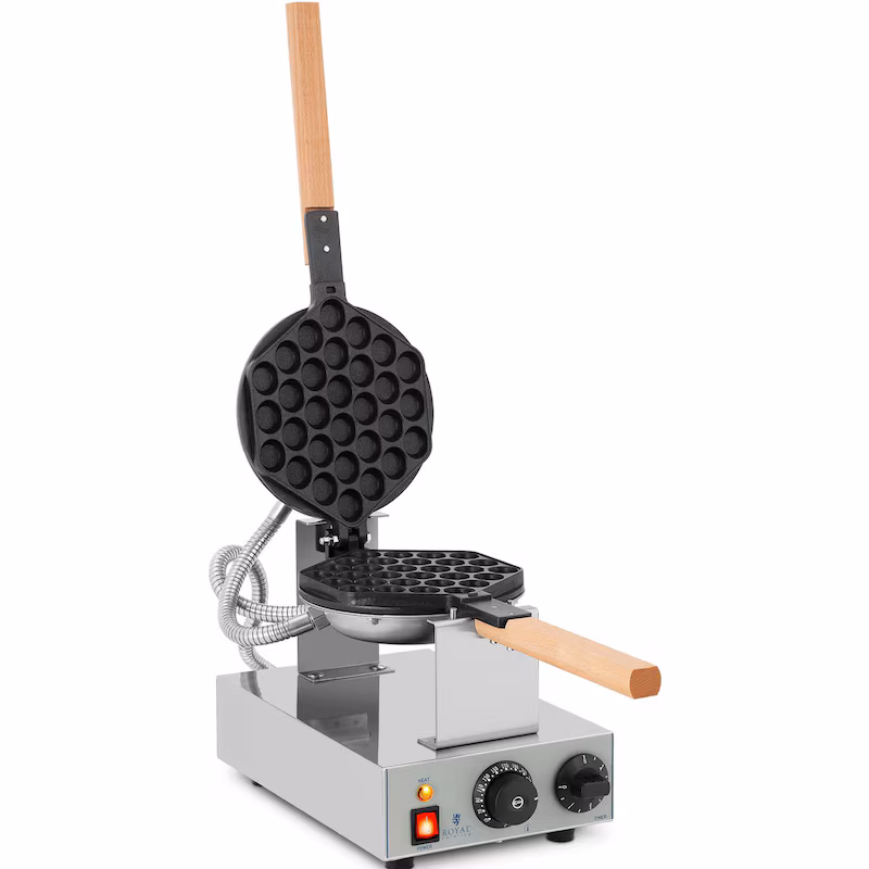Royal Catering Bubble Waffle Iron - 1415 W
