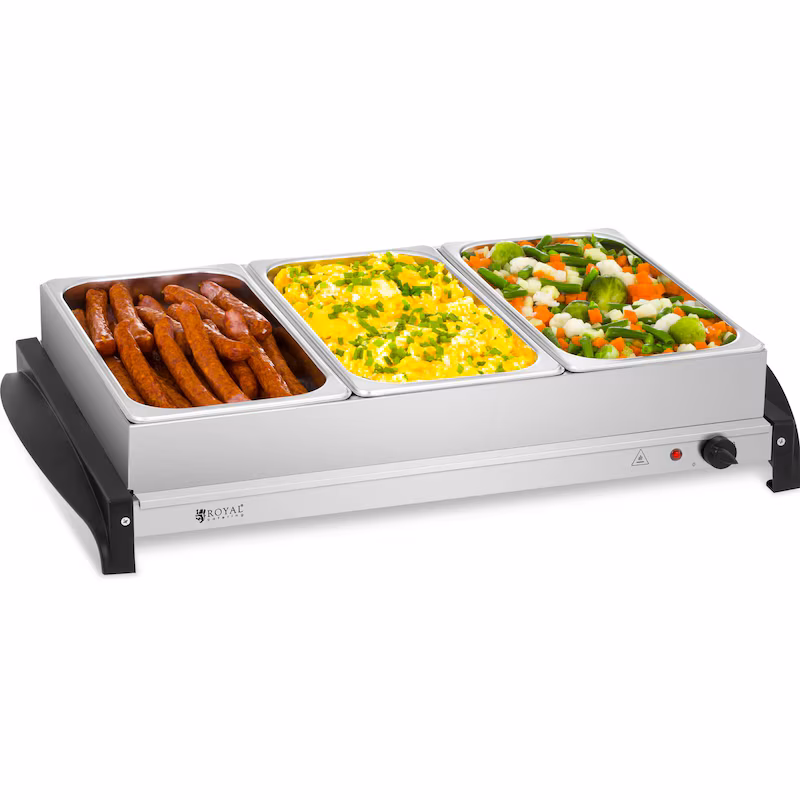 Royal Catering buffet warmer - 3 x 2 L - 400 W