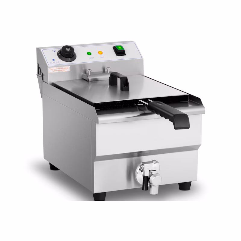 Royal Catering Electric Fryer - 13 l - 3200 W - Drain Tap -