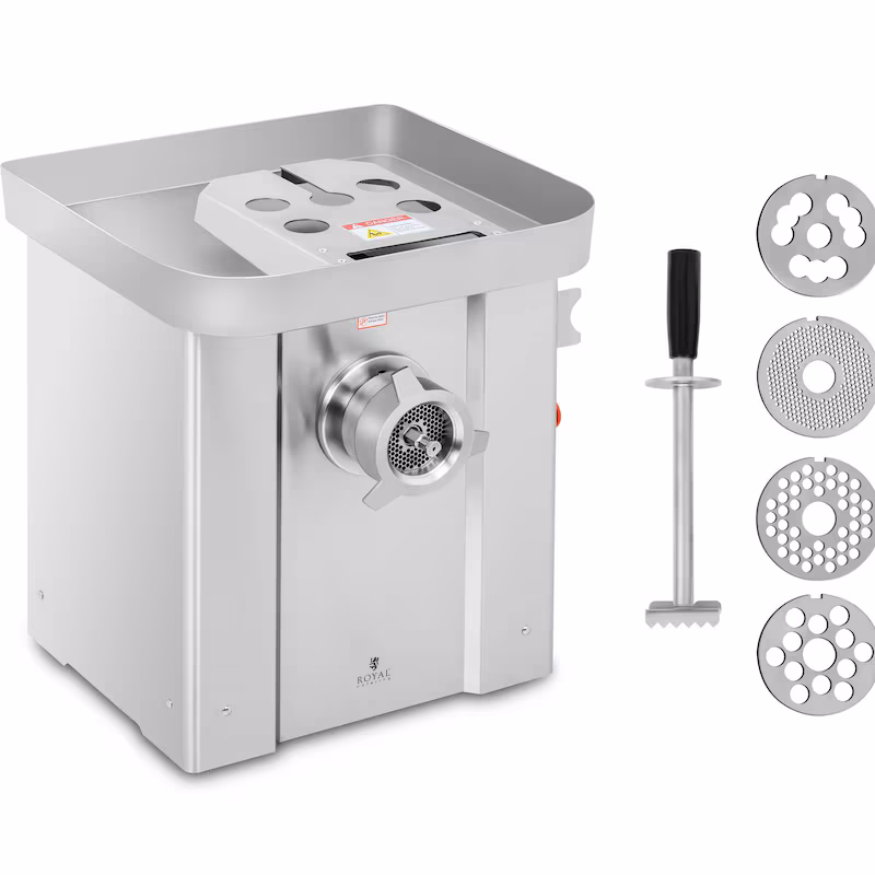 Royal Catering Meat Grinder - Stainless Steel - 800 kg/h - with Reverse