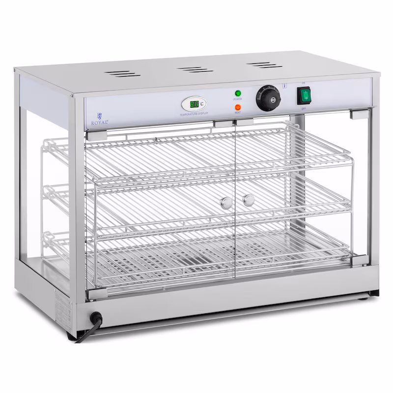 Royal Catering Hot Food Counter - 1200 W - LED Display