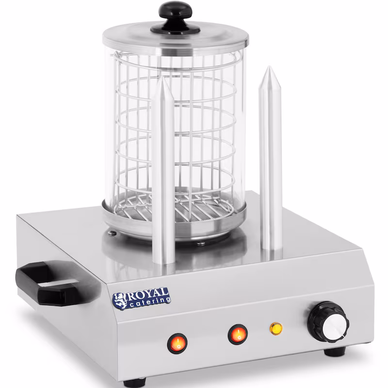Royal Catering Hot Dog Maker - 2 heating mandrels - 422 W