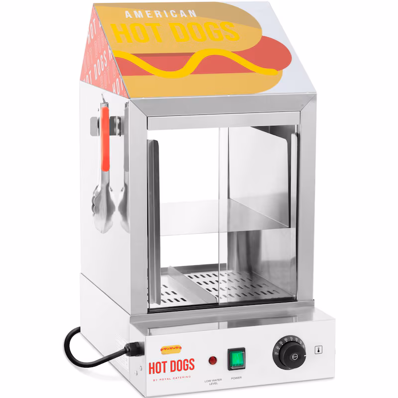 Royal Catering Hot Dog Steamer - 100 sausages - 25 buns - 1000 W