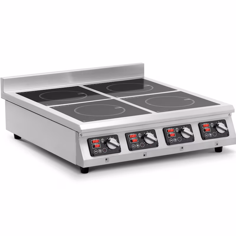 Royal Catering Induction Hob - 4 x 3500 W - 4 x 20 cm - Timer -
