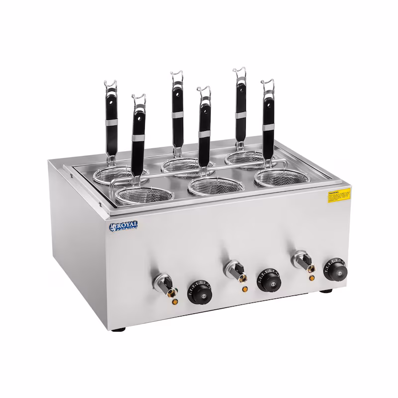 Royal Catering pasta cooker with 6 baskets