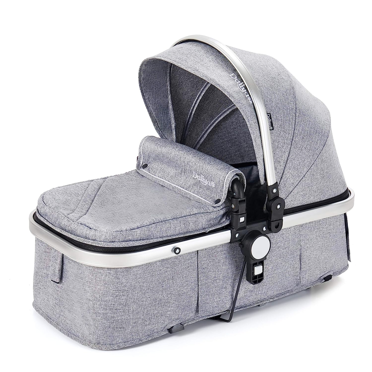 Daliya Combi pram 2-in-1 Bambimo with aluminium frame in many different colours – click system – all 4 wheels to remove – with extra large shopping basket – 2 in 1 sports seat – baby bath space saving xl