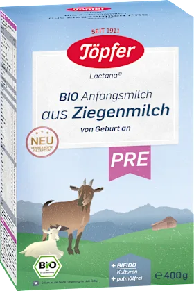 TÖPFER Initial milk Pre made from goat's milk from birth, 400 g