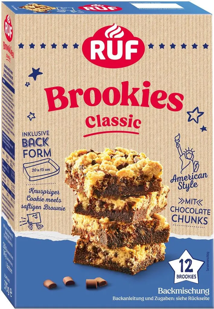 RUF Brookies Baking Mix 375g