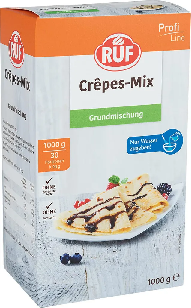 RUF Crepe Mix Baking Mix for Crepe Batter Basic Mix 1000g
