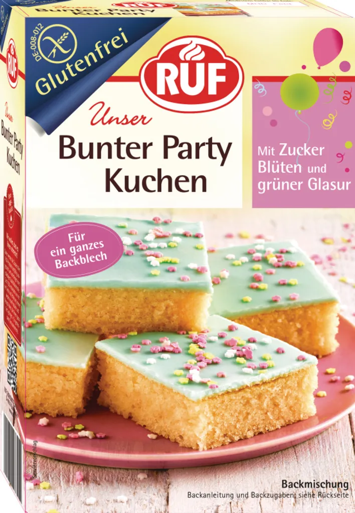 RUF gluten-free party cake mix