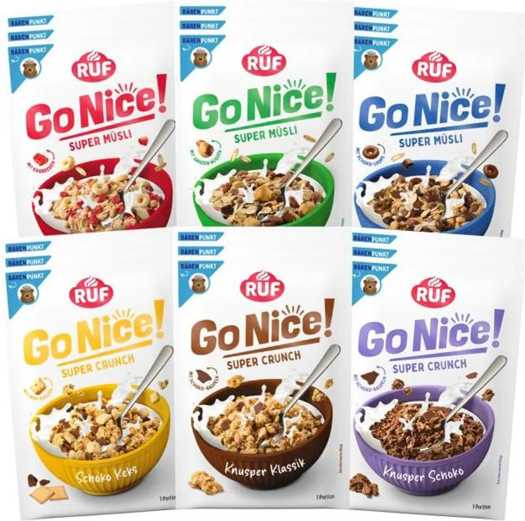 RUF GoNice! Muesli Sample Set (18 pieces) 900g