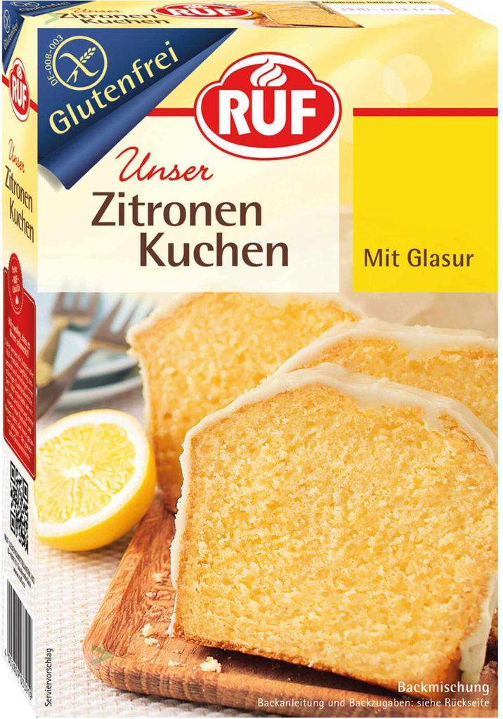 Ruf Lemon Cake with Icing Gluten-Free (530g Pack)