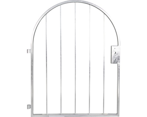 Alberts Round arch single gate Adam, hot-dip galvanized, 1000x1200 mm