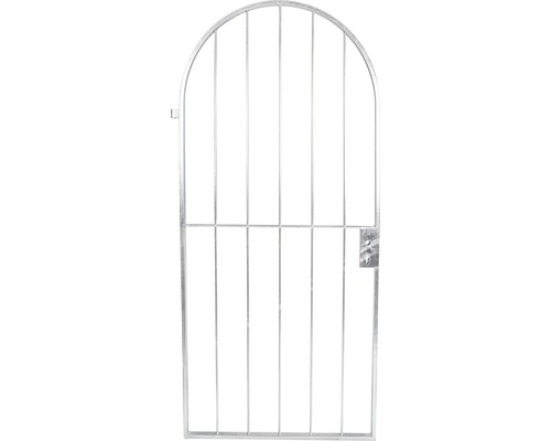 Alberts Round arch single gate Adam, hot-dip galvanized, 1000x2000 mm
