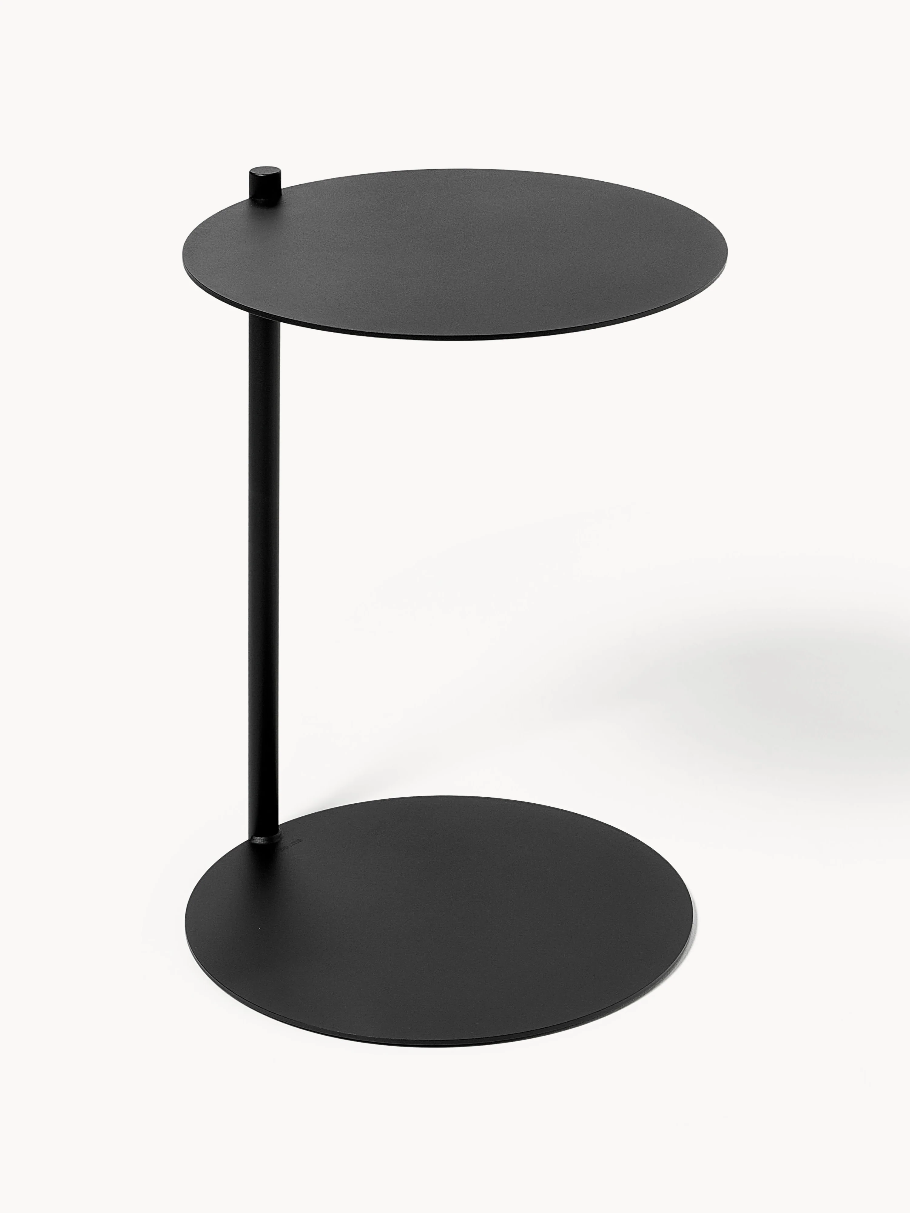 Noo.ma Ande round metal side table, Black