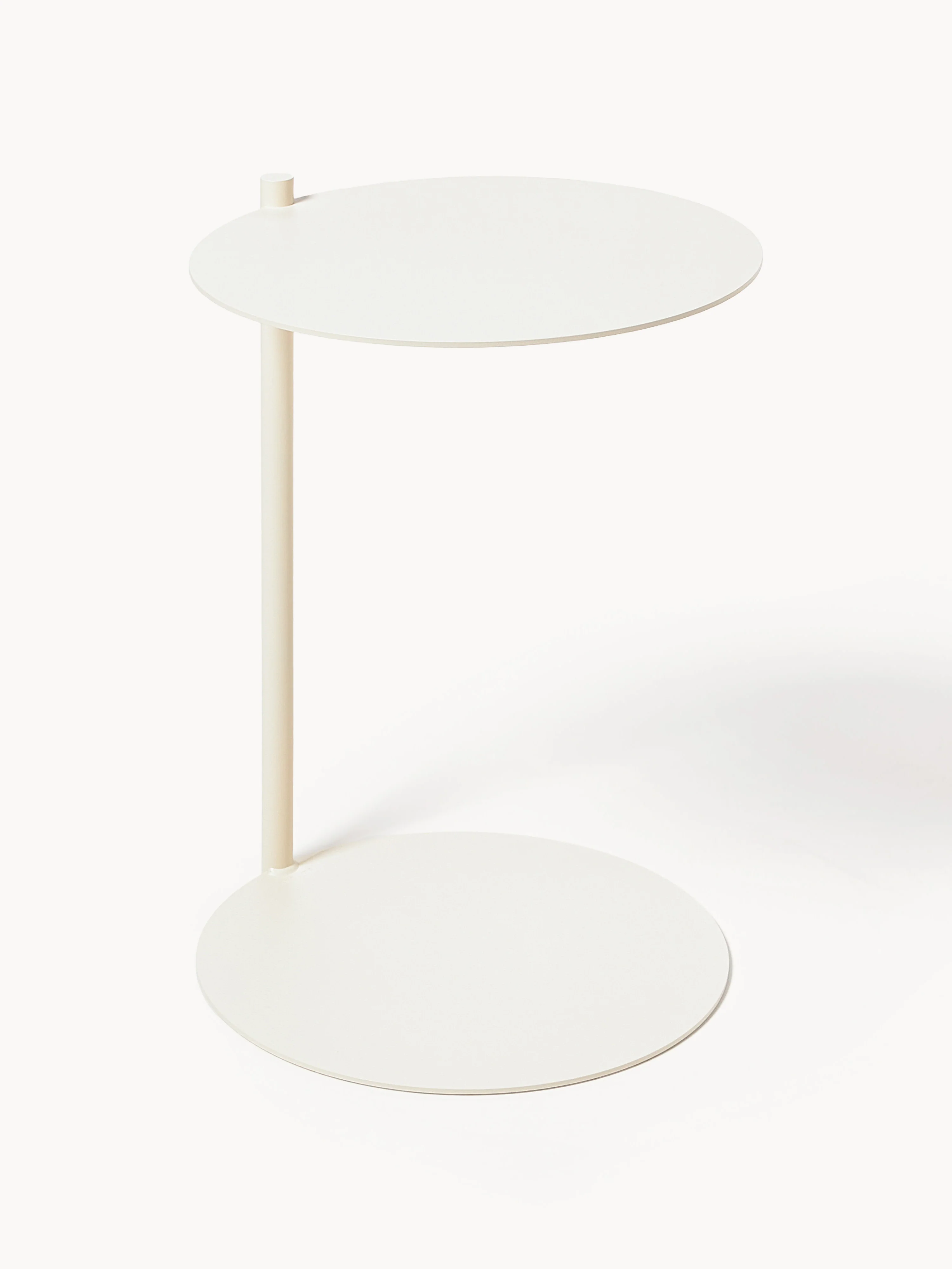 Noo.ma Ande round metal side table, Off White