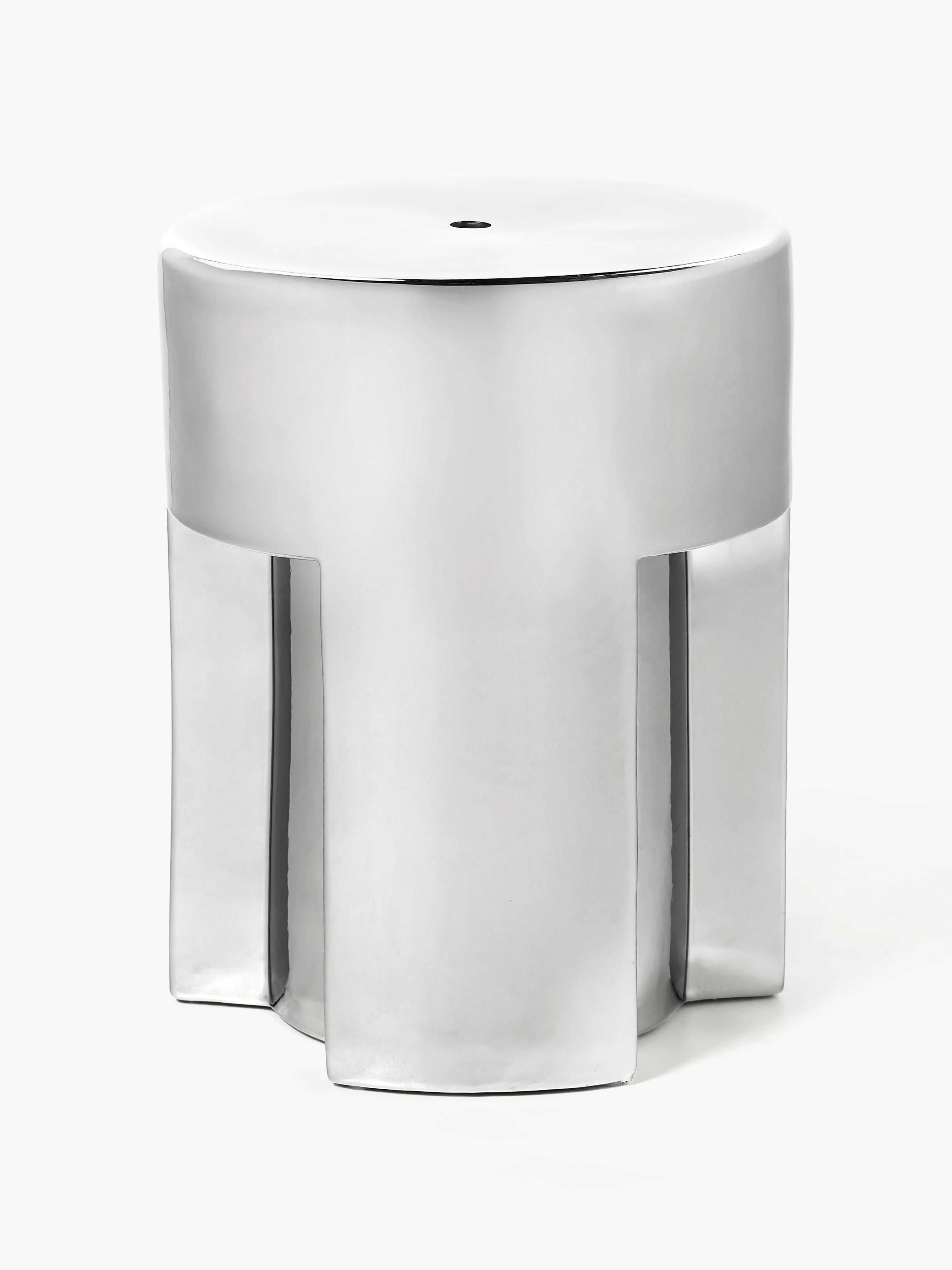 HKliving Round side table Argent