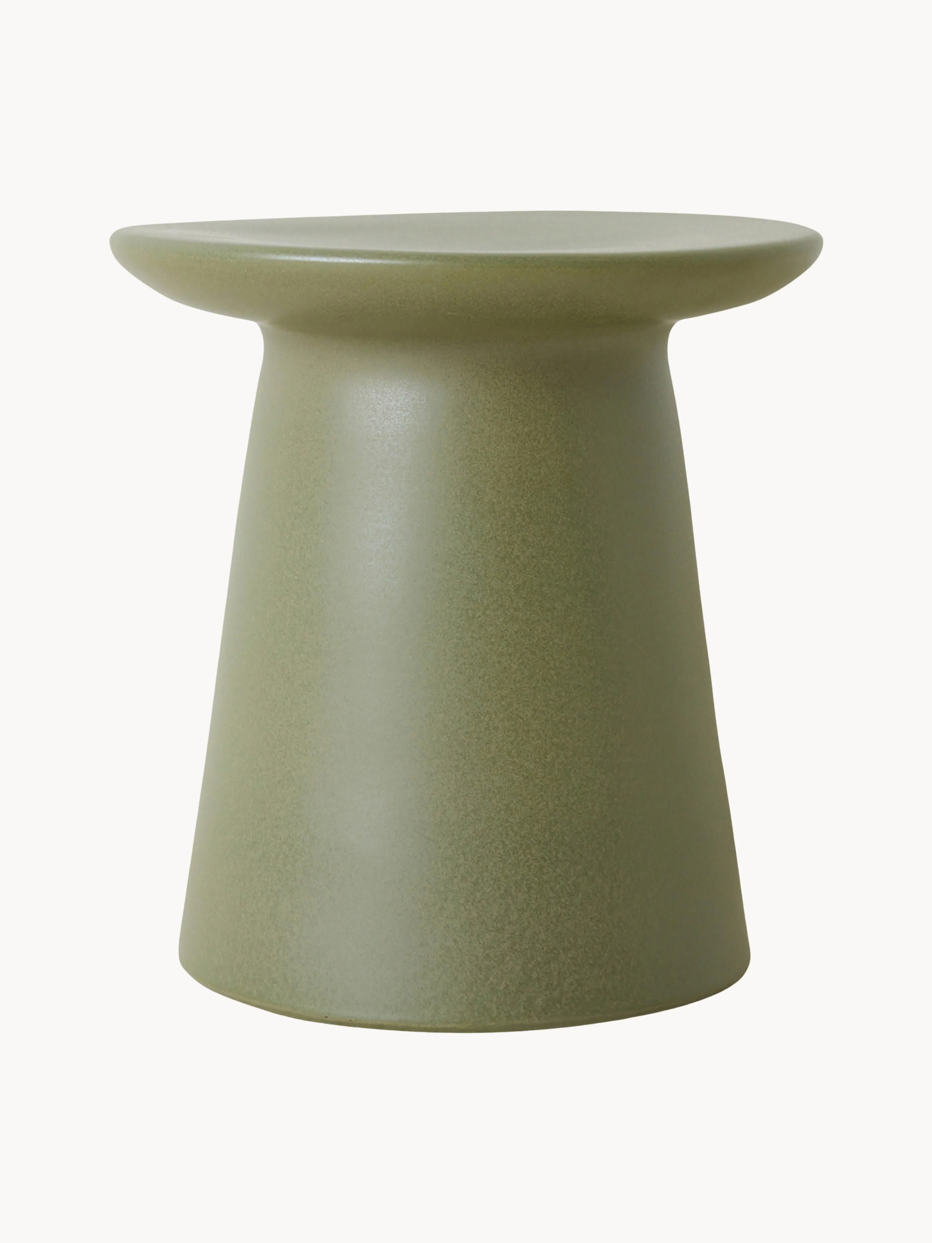 HKliving Round side table Dustan, handmade, Olive green
