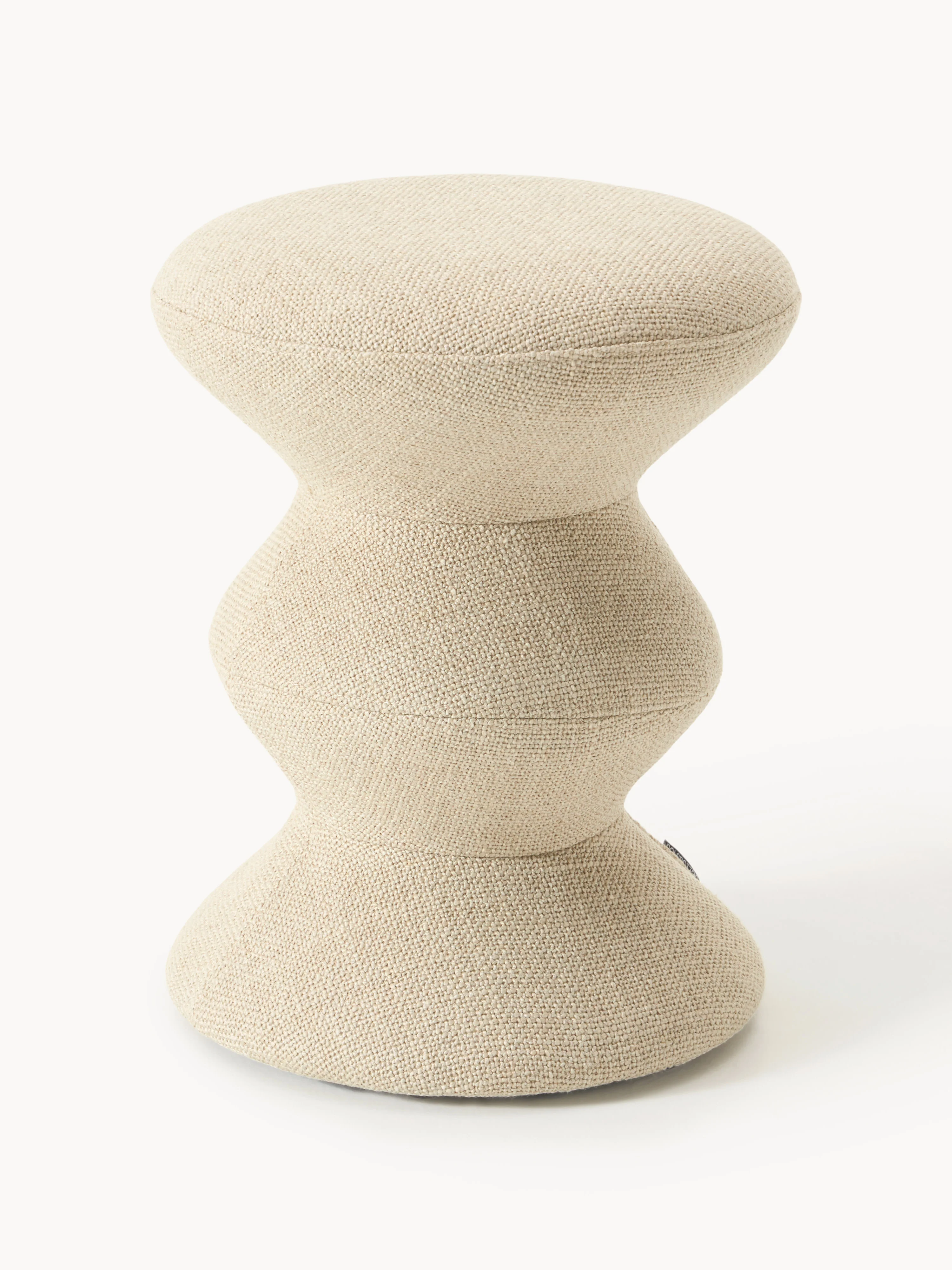 POLSPOTTEN Zig Zag round side table, Beige