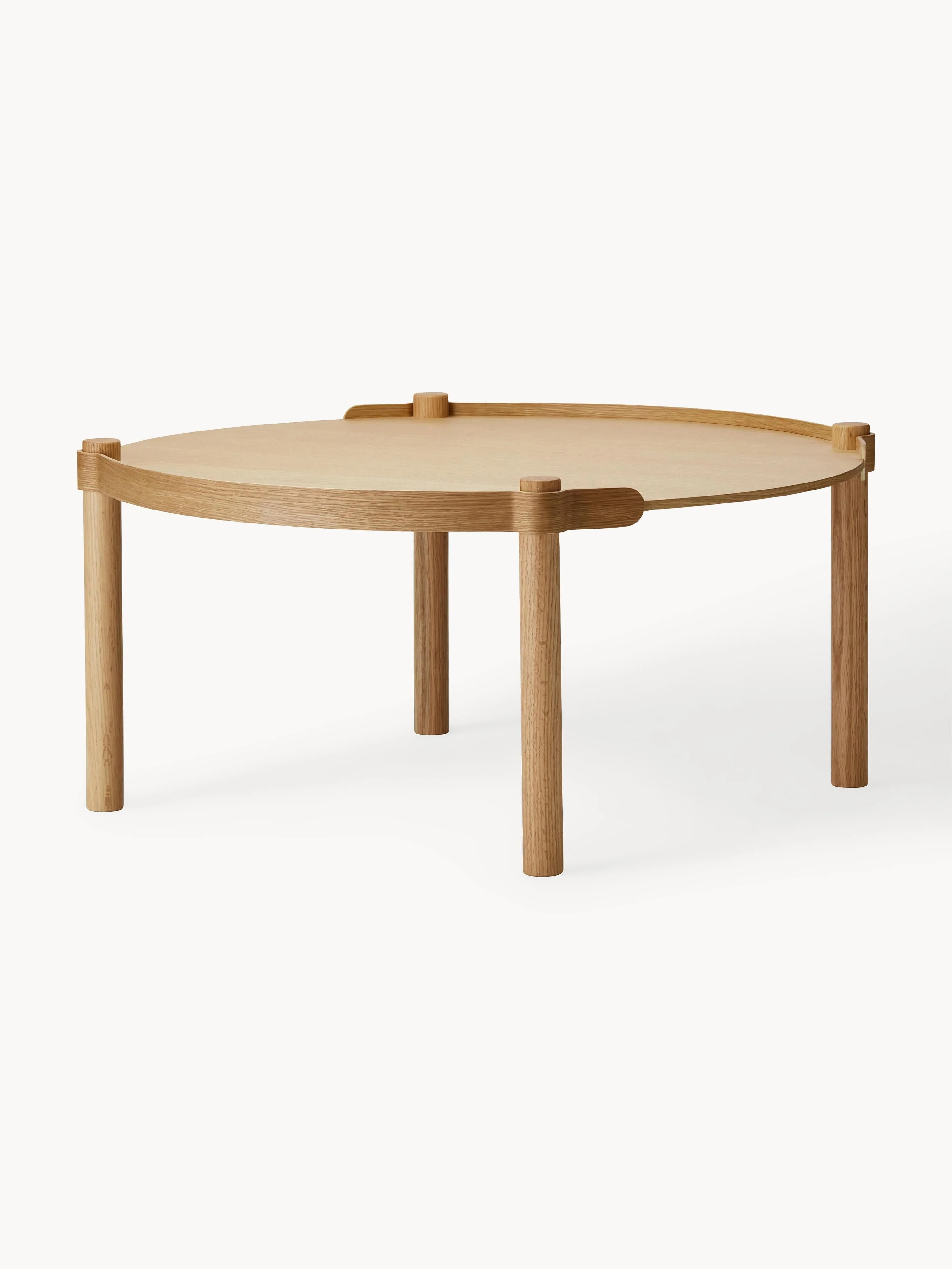 Cooee Design Round Woody coffee table made of oak wood