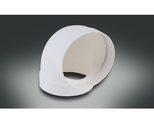 Round pipe elbow Rotheigner white NW 100 mm 90 degrees
