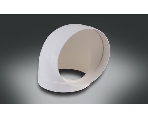 Round pipe elbow Rotheigner white NW 125 mm 90 degrees