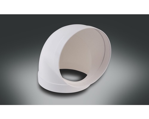 Round pipe elbow Rotheigner white NW 150 mm 90 degrees