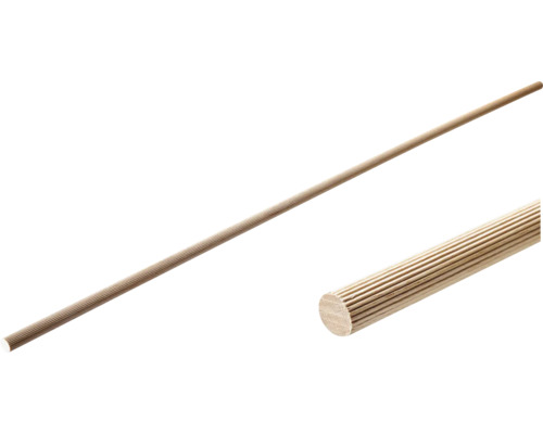 Hettich Round beech rods fluted 14x1000 mm 50 pieces